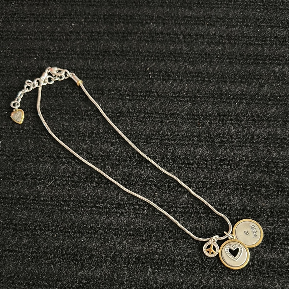 Retired Brighton Gold and Silver Charm Necklace